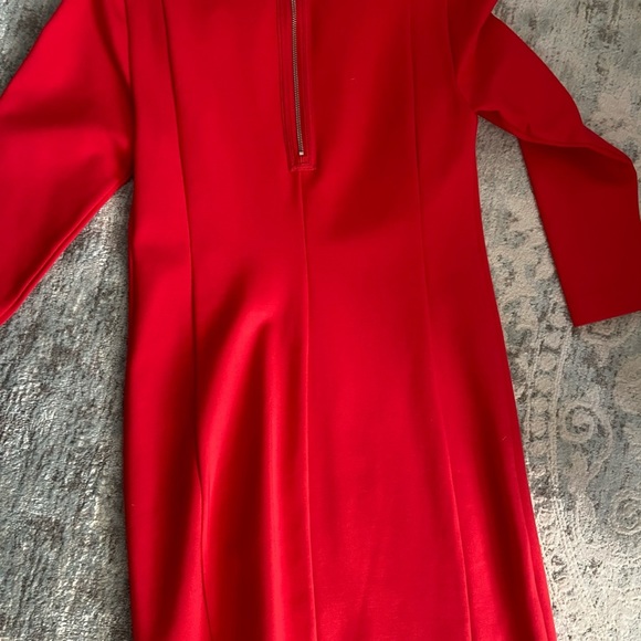 🎉J crew deep orange sheath/body con dress XS petite **Host Pick!!** - Picture 5 of 7